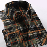 Men's Fashion Plaid Checked Flannel Shirt