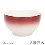 New Design Red Hand Painting Oatmeal Bowl