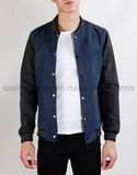 Custom Made Cheap Denim Baseball Jackets (ELTBQJ-130)