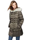 Xiaolv88 Outerwear Women's Chevron Puffer Coat