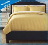 Royal Yellow Solid Polyester Ultrasonic Bedspread Set