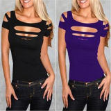 Sexy Slimming All-Match Nightclub Women T-Shirt (50143)