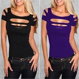 Sexy Slimming All-Match Nightclub Women T-Shirt (50143)