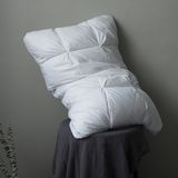 Popular Cotton Cover Duck Down and Feather Three Layers Gusset Pillow