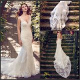 Beach Bridal Dress Sleeveless Lace Mermaid Wedding Gown Ld03