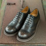 Goodyear Style Mens Black Brogue Shoes Monk Strap Shoes