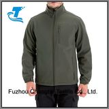 Men's Windproof Softshell Zip-Front Fleece Inside Jacket