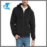 Full Zip Sherpa Lined Fleece Hoodie Jacket for Men
