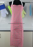 Check Weaving Cotton Printing Cooking Apron