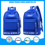 2016 Popular New Design Navy Blue Student Backpack Large Space