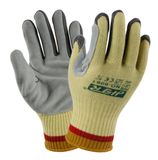Cut Resistant Anti-Abrasion Work Gloves with Cow Leather Palm (CE cut level 5)