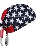 Custom Made Logo Printed Cotton Promotional American Flag Skull Cap Biker Caps Headwrap