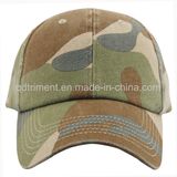 Heavy Washed Camoflage Chino Twill Sport Baseball Cap (TMB1268)