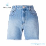 2017 Hot Sale Fashion Women/Ladies Five Pockets Blue Jeans Shorts by Denim Factory
