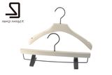 Laminated White Coat Wood Hanger