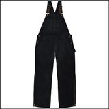 Pure Black Protect Printing Building Bib Pants Coverall