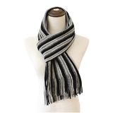 Mens Womens Unisex Knitted Stripe Autumn Winter Warm Scarf (SK806)