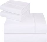 High Quality White Microfiber Sheet Set