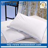 Home Fashion Soft Quilted Goose Down Pillow Cotton Cover
