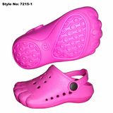 Cute Feet Shape Pink Clogs Sandals for Kids