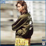 2017 New Design Hot Army Green Jacket with Waterproof for Girl