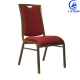 Hotel Hall Wedding Event Iron Chair with Comfortable Cushion