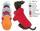 Pure Cotton Custom Pet Clothes Plain Hoodie Dog Coat