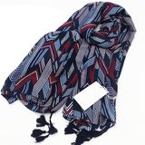 Womens Spring Chiffon Printing Shawls Sunscreen Wrap Cape Scarf (SW116)