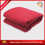 Knitted Flannel Throw Luxury Fleece Blanket for Home, in-Flight Blanket