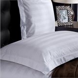 Cotton White Hotel Pillowcase, Luxury Stripe Cotton Pillowcover