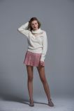 Ladies Knitted Sweater Acrylic Fashion White Autumn Winter Women Comfortable Lace