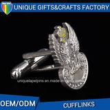 Customized Metal Cufflinks with Soft Enamel Logo Processed