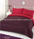 100% Polyester Dyed Reversible Duvet Cover Set