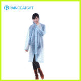 Transparent Allover Printing Women's Fashion EVA Raincoat