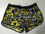 Oeko-Tex Full Elastic Waist Polyester Patterned Lady Board Short Swimwear