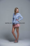 Ladies Blouse 100% Cotton Fashion Shirt Fashion Top Spring Autumn Stripe