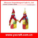 Christmas Decoration (ZY14Y96-1-2) Christmas Wine Scarf Knit Christmas