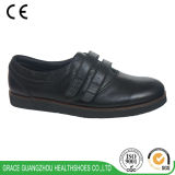 Grace Health Shoes Black Women Leather Comfy Shoes