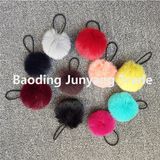 Colorful Balls Gold Plated / Women Rabbit Fur