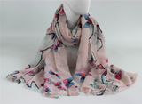 Printed Polyester Lady Scarf/Women Scarf