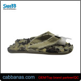 Military Camouflage Beach Slippers with Canvas Strap Soft Insole for Mens