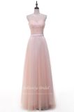 Aolanes embroidery  Pink Wedding Evening Gown