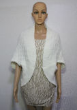 Women Fashion Acrylic Knitted Winter Cardigan Shawl (YKY4498)
