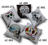 Decorative Faux Linen Transfer Print Cushion Fashion Pillow