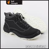 Black Nubuck Leather Steel Toe Cap Safety Footwear Sn5275