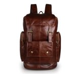 Outdoor Large Capacity Vintage Leather Laptop Bag Outdoor Backpacks