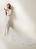 off The Shoulder Long Sleeve Lace Bridal Wedding Dress