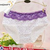 New Design Dots Printed Lacework Cotton Girls Preteen Underwear Model Lady Underwear