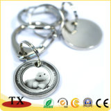Beautiful Metal Trolley Coin Key Chain for Promotion Gift