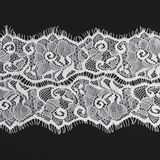 Fancy French Dress Lace White Ribbon Swiss Lace